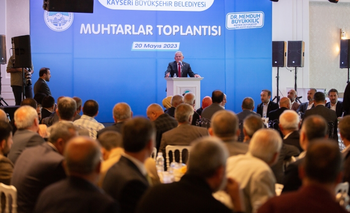 BAKAN AKAR VE BAŞKAN BÜYÜKKILIÇ MUHTARLARLA BULUŞTU