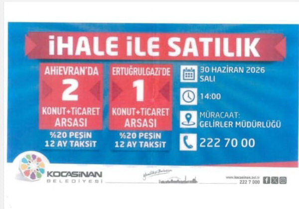İhale ilanı Kocasinan Belediyesi